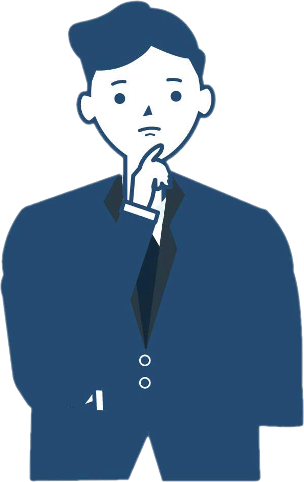 困っている男性